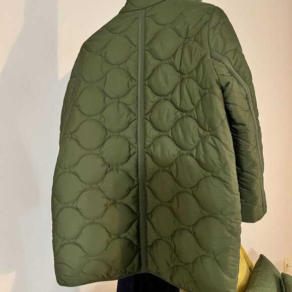 J.Crew Signature Puffer jacket in olive green large petite - Picture 2 of 3